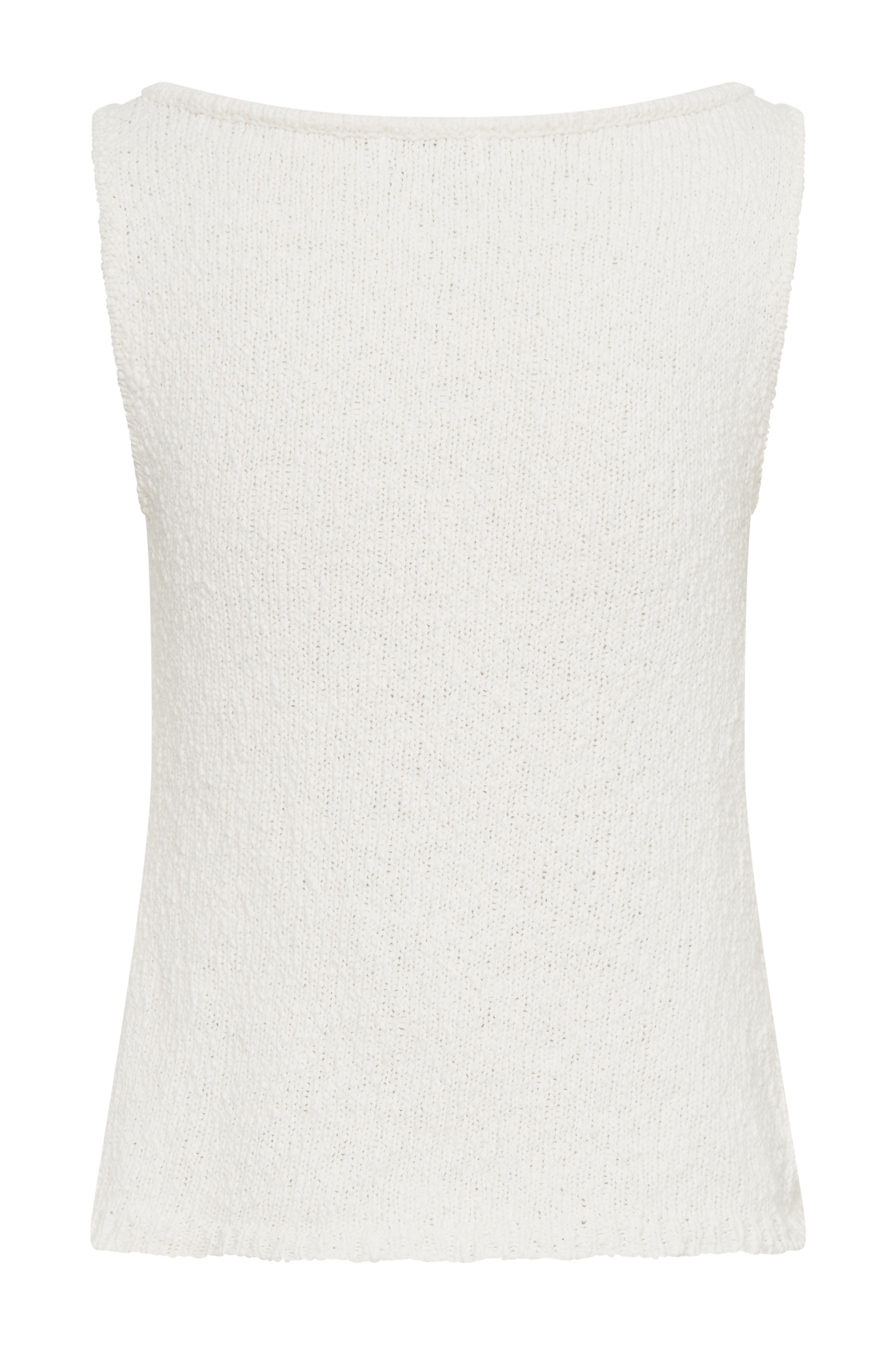 Gilet long Mackie en bouclette - Blanc