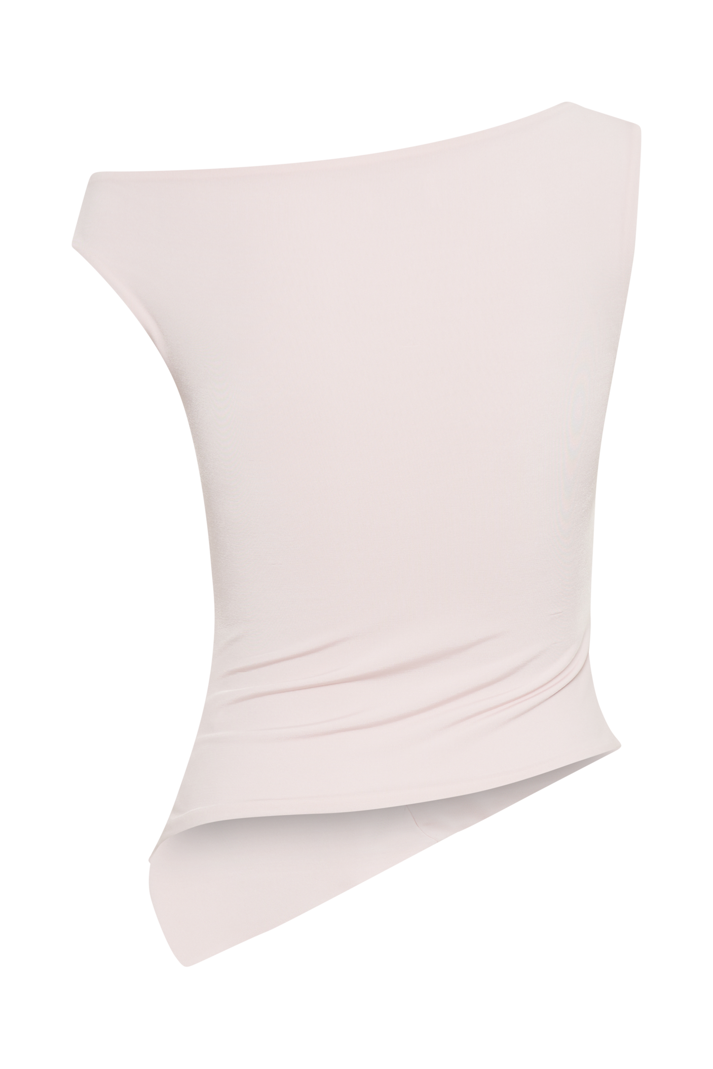 Top Irving à épaules dénudées et effet fluide - Rose poudré