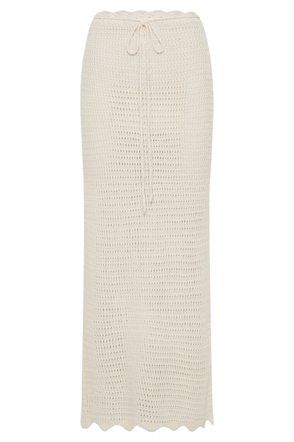 Jupe Maxi Tricot Kira - Crème Beurre