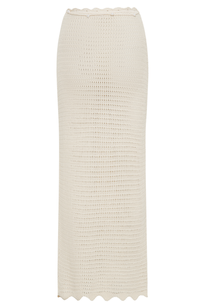 Jupe Maxi Tricot Kira - Crème Beurre