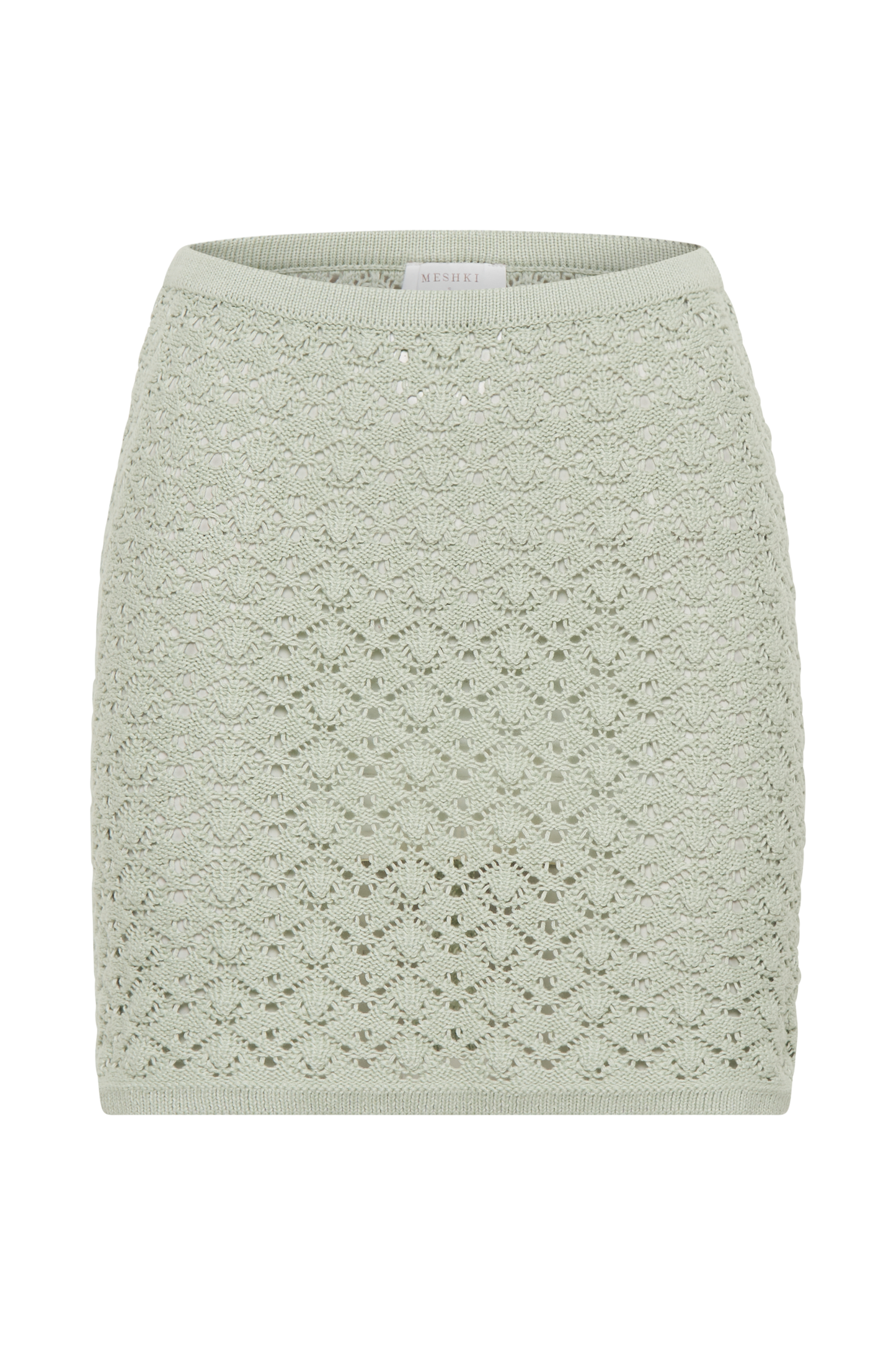 Jupe mini en jersey trapèze Murphy - Vert pastel