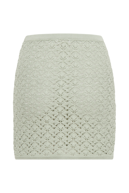 Jupe mini en jersey trapèze Murphy - Vert pastel