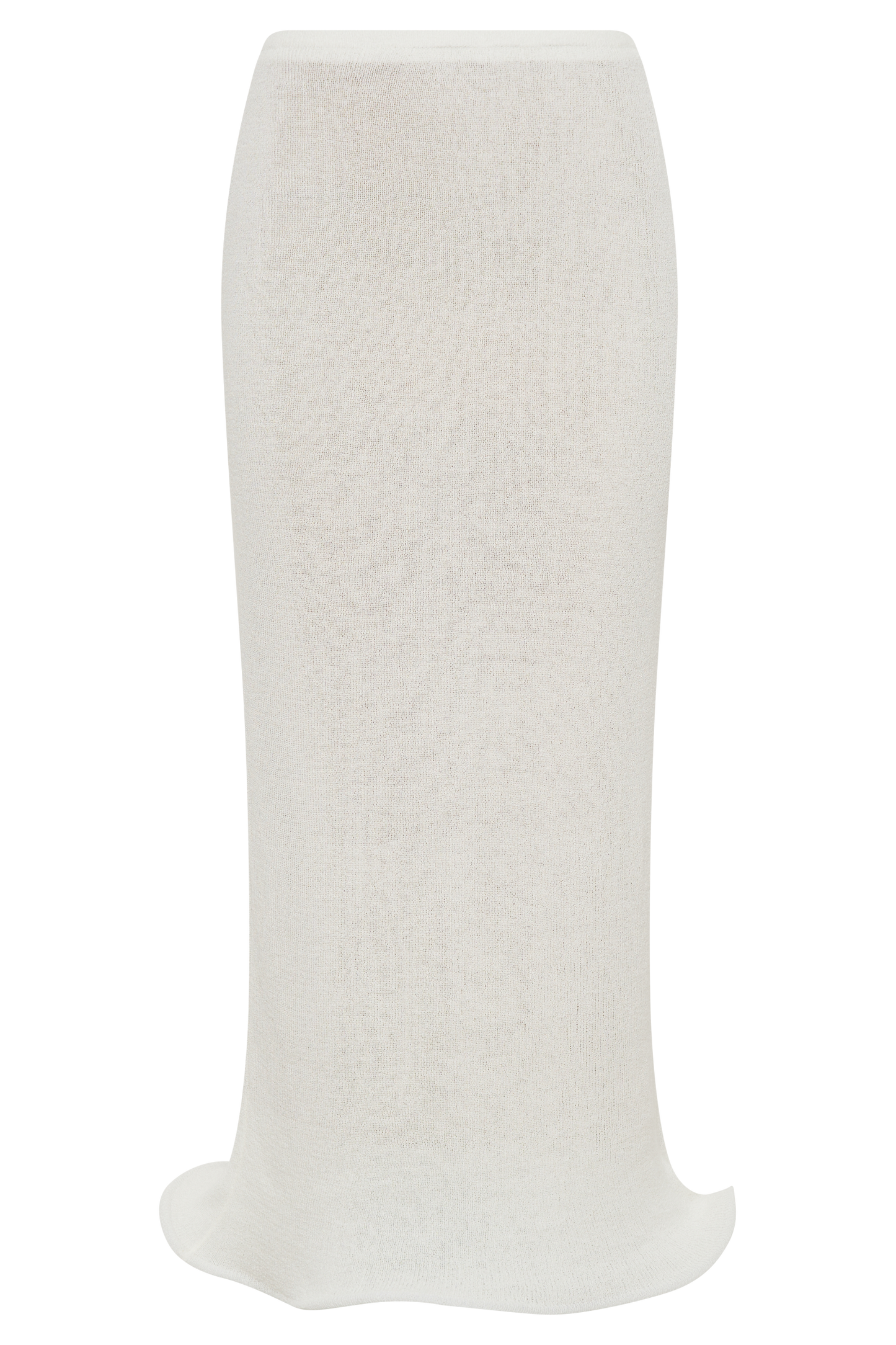 Jupe mi-longue en tricot Gigi - Ivoire