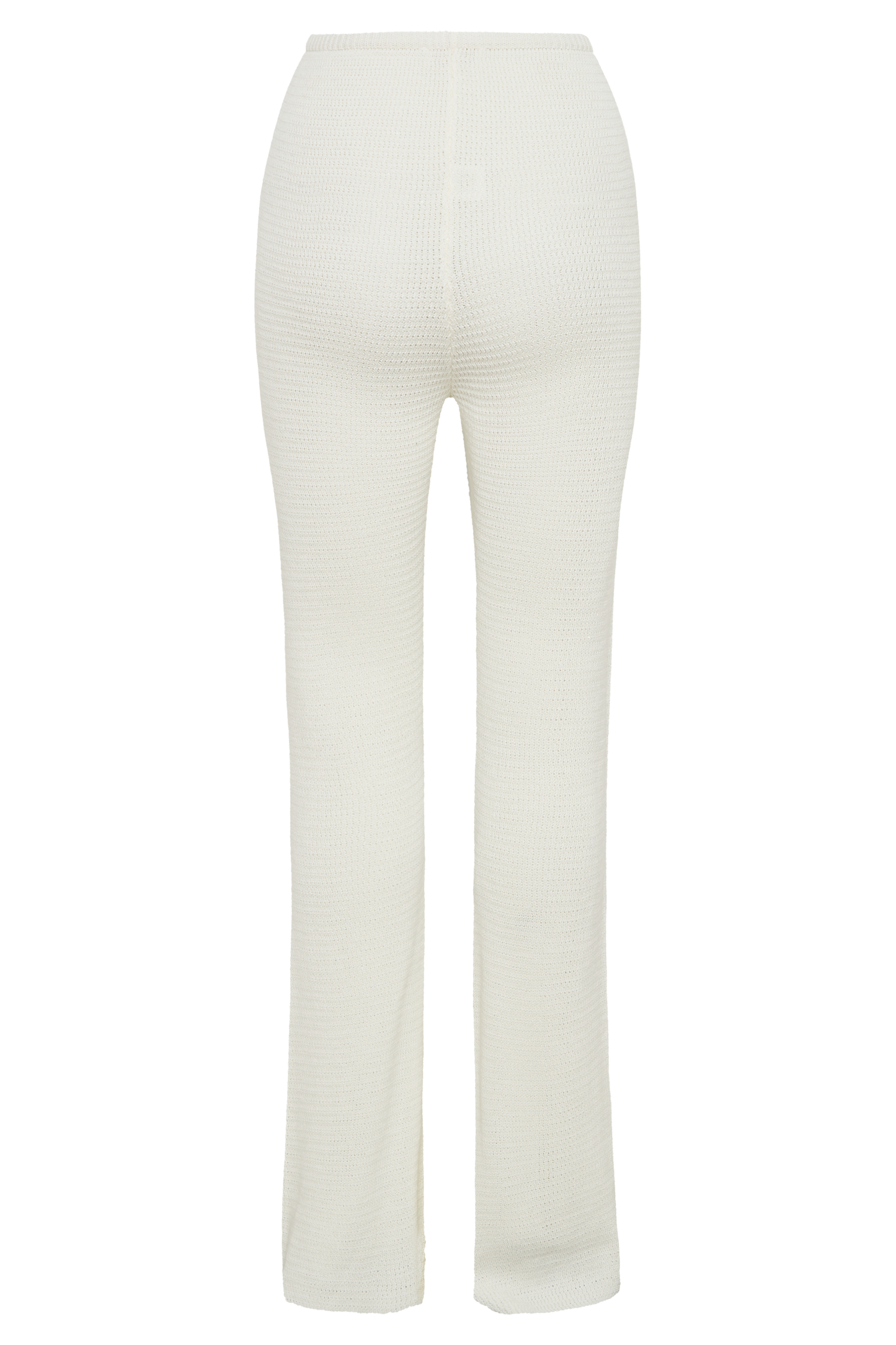 Pantalon en tricot droit Ridley - Ivoire
