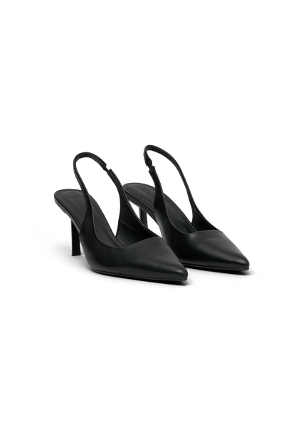 Dasha, talons compensés à bride arrière - Noir