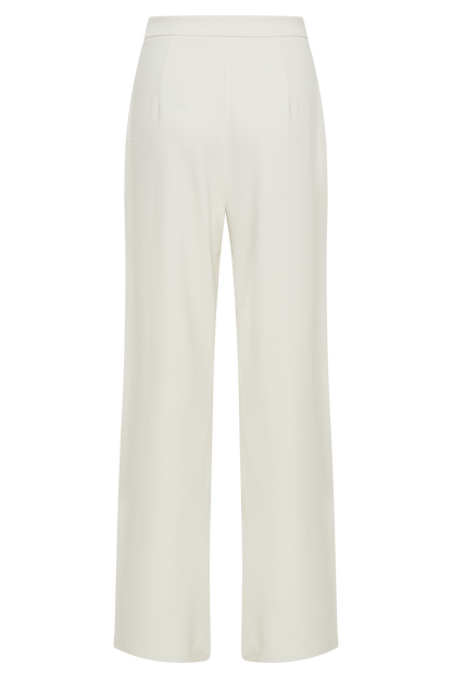 Pantalon large plissé Antonia - Ivoire