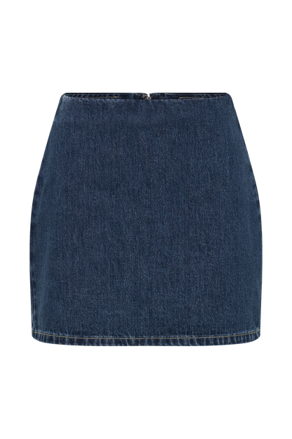 Mini-jupe en jean Ellie - Bleu foncé