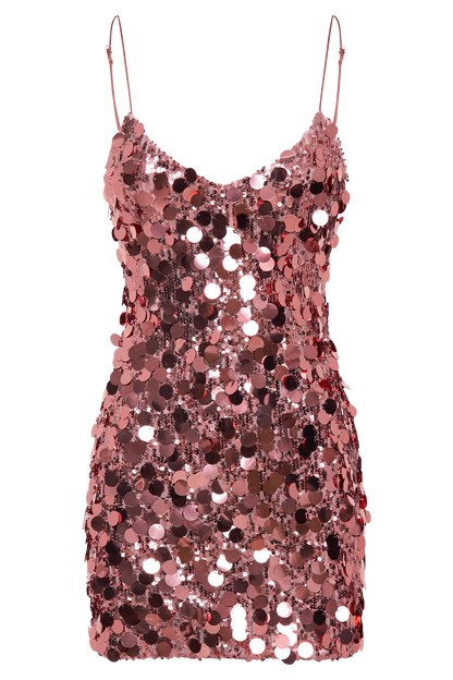 Robe mini Romilly pailletée - Rose bonbon