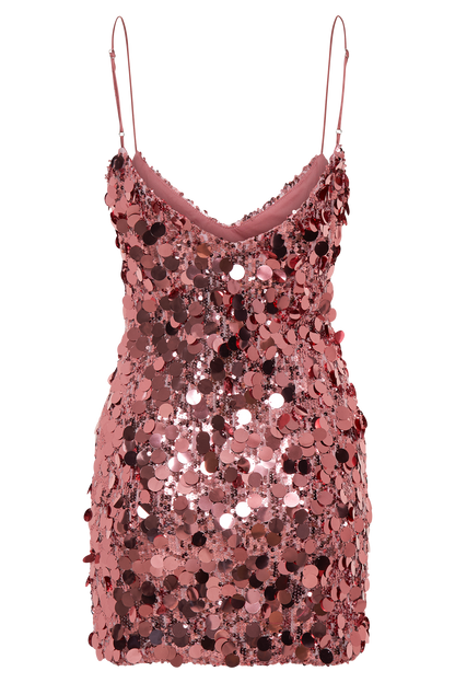 Robe mini Romilly pailletée - Rose bonbon