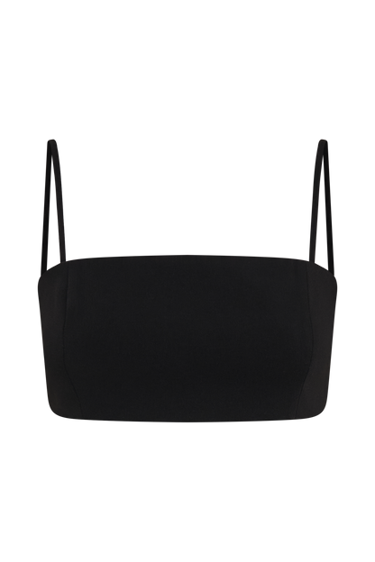 Crop Top de tailleur Perry - Noir