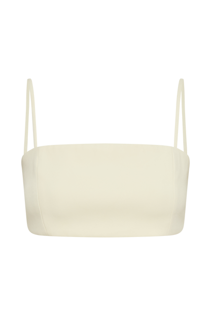 Crop Top de tailleur Perry - Citron Pâle