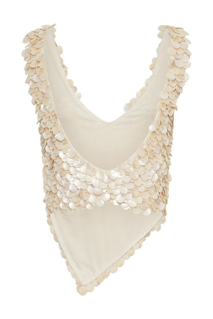 Halter Willow en nacre - Perle
