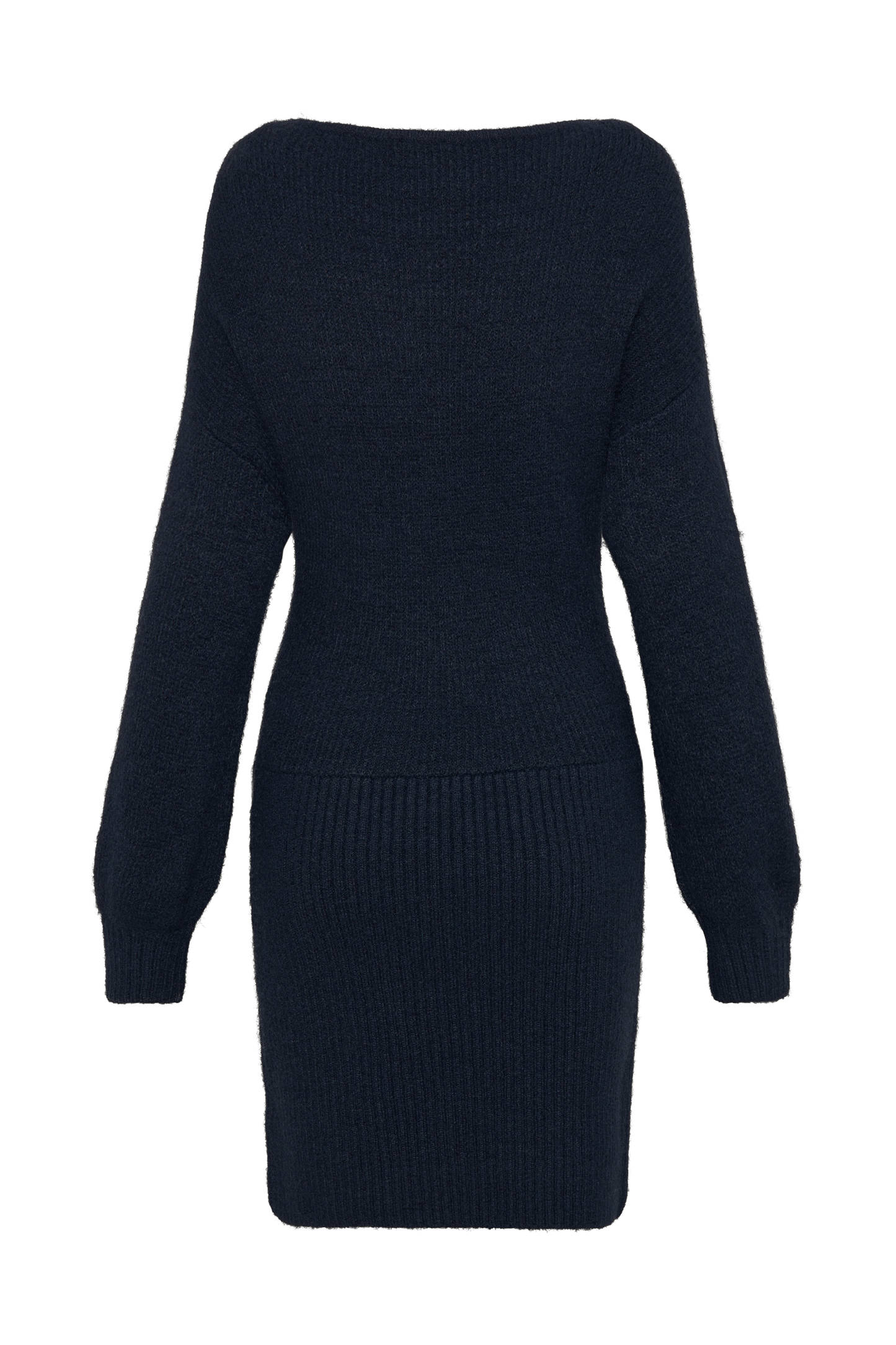 Robe mini en tricot à col bateau Rafferty - Bleu marine