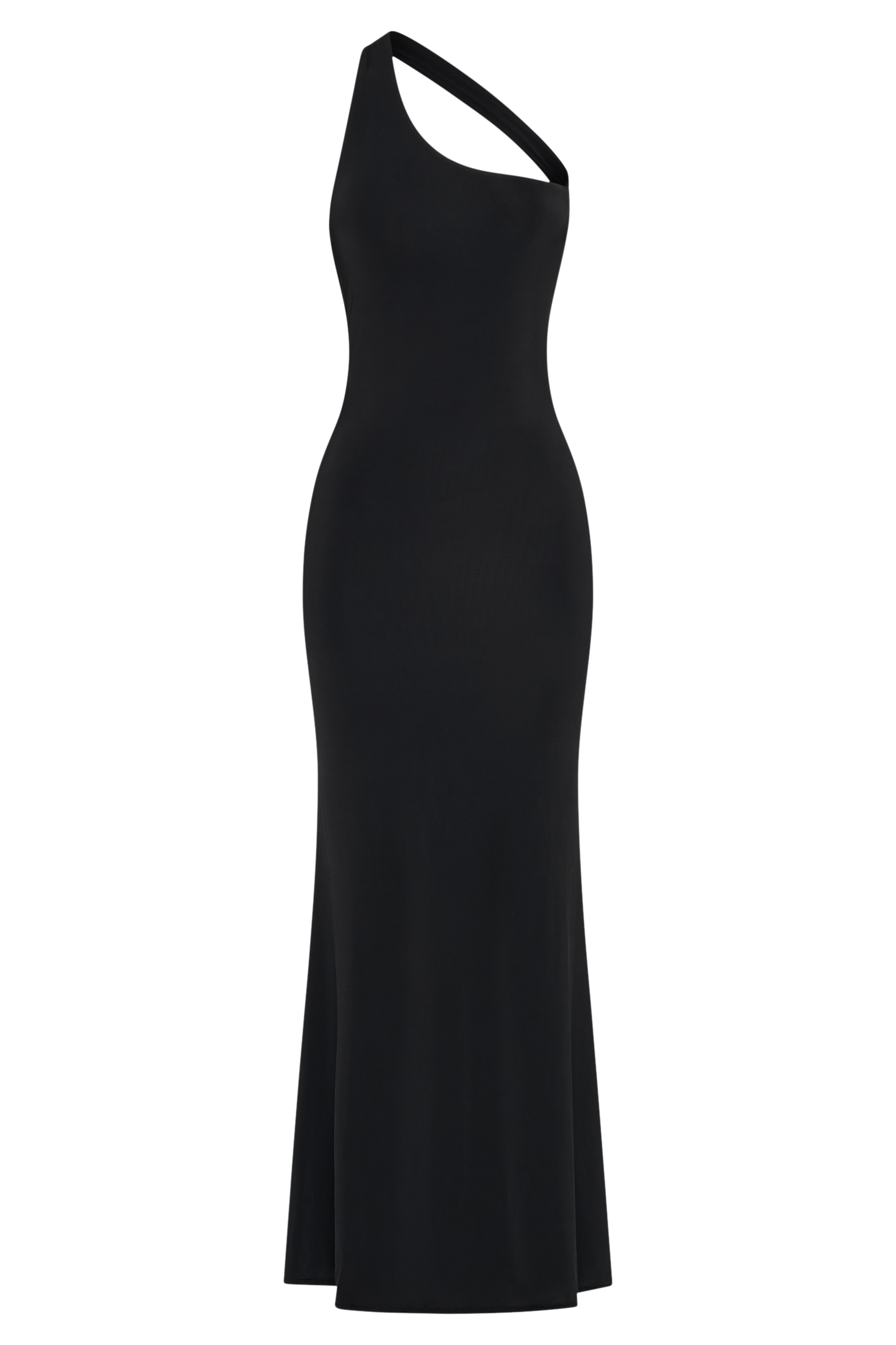 Robe Maxi Asymétrique et Étroite Marianne - Noir