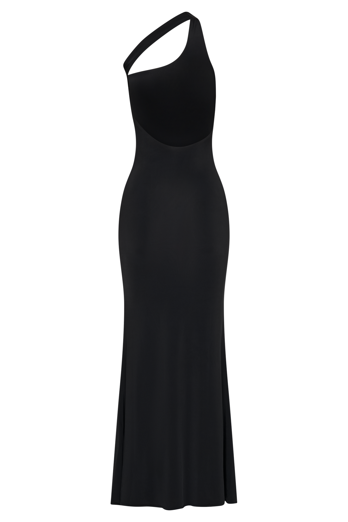 Robe Maxi Asymétrique et Étroite Marianne - Noir