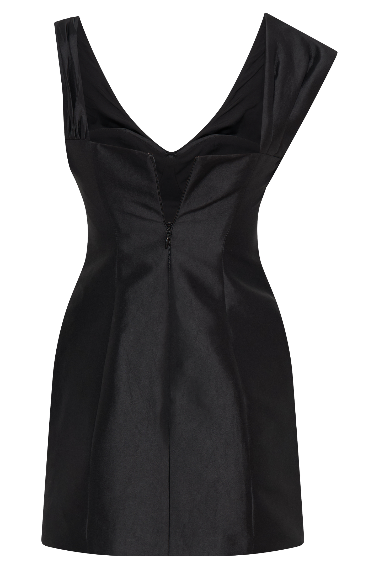 Mini-robe drapée structurée Farrah - Noir