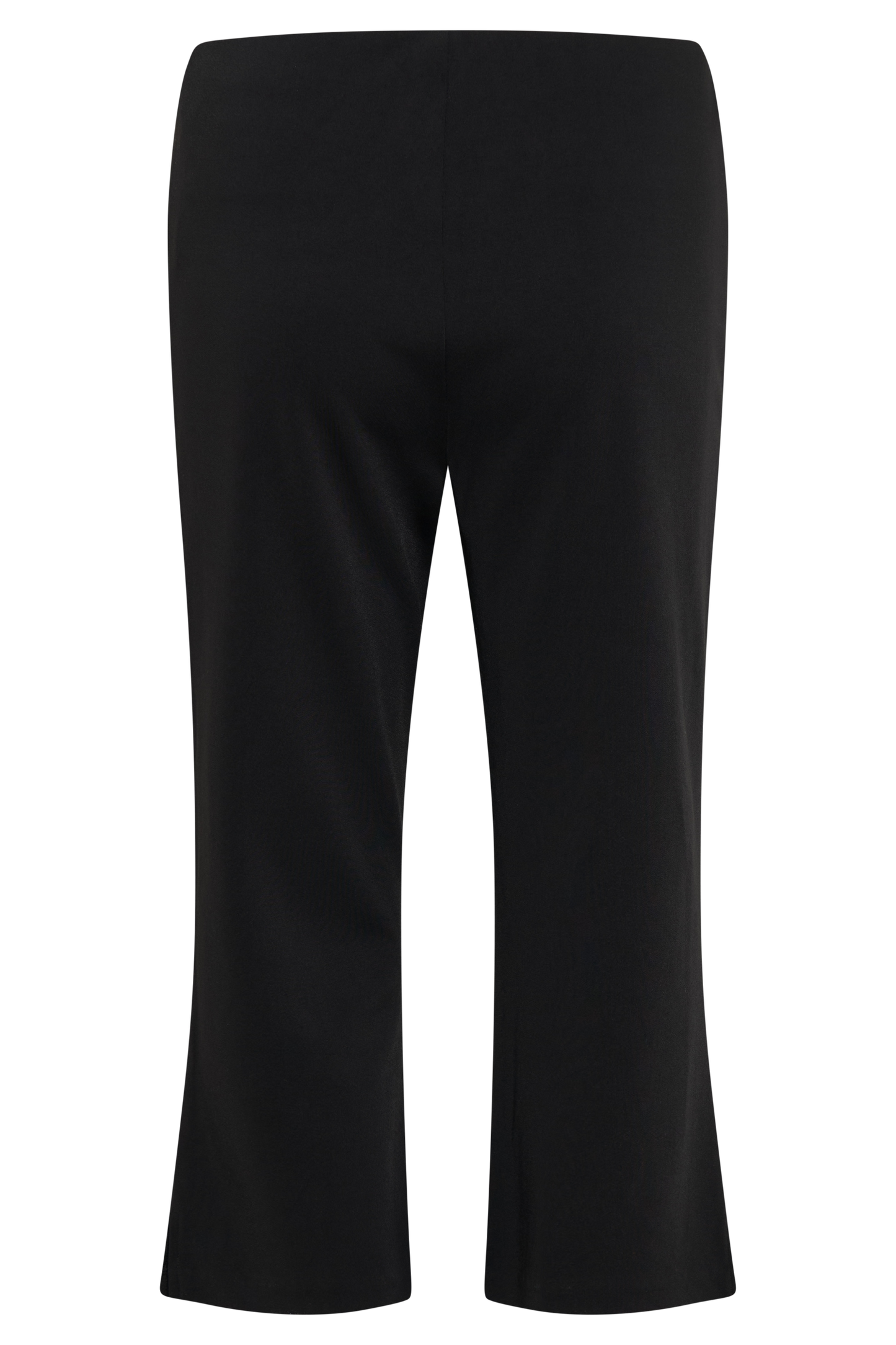 Pantalon Capri en Crêpe à Empiècements - Noir