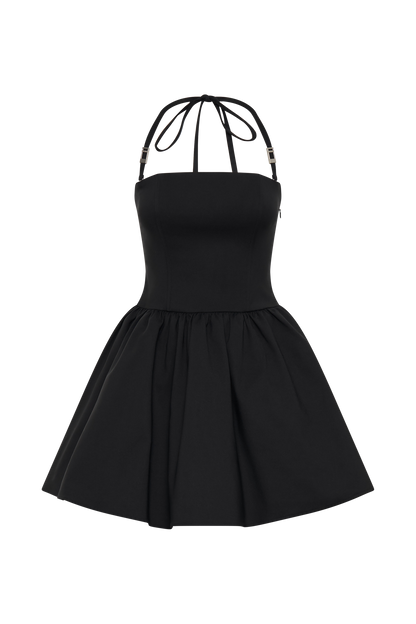 Mini-robe à bretelles Ruby - Noir