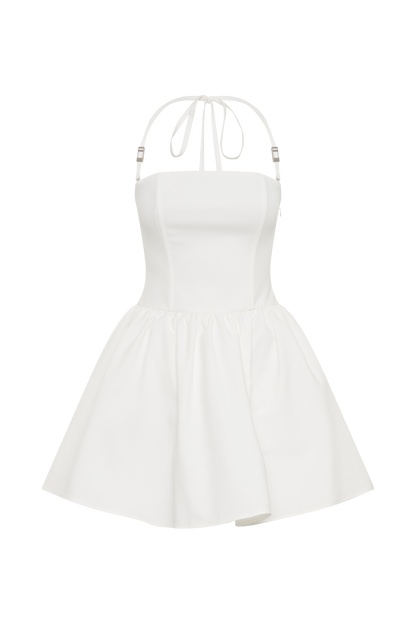 Mini-robe à bretelles Ruby - Blanc