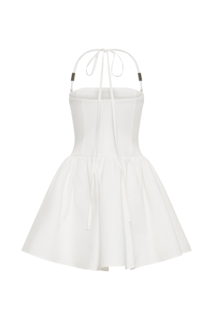 Mini-robe à bretelles Ruby - Blanc