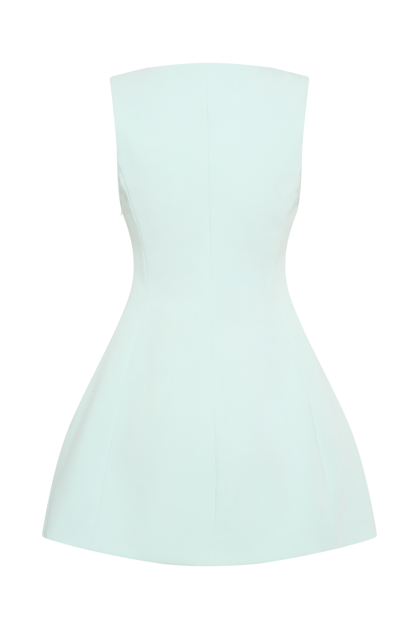 Robe mini en crêpe Lysandre - Bleu glace