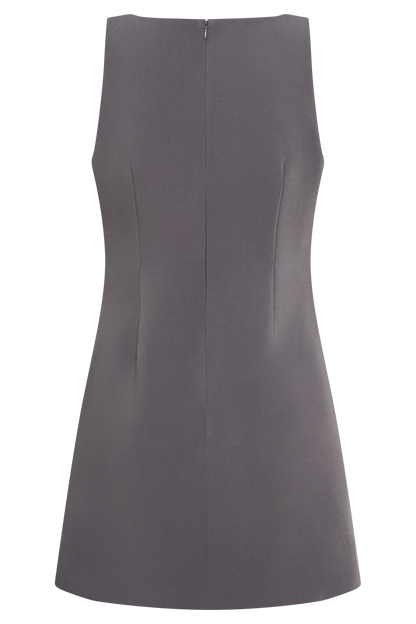 Mini-robe tailleur Angela - Gris anthracite