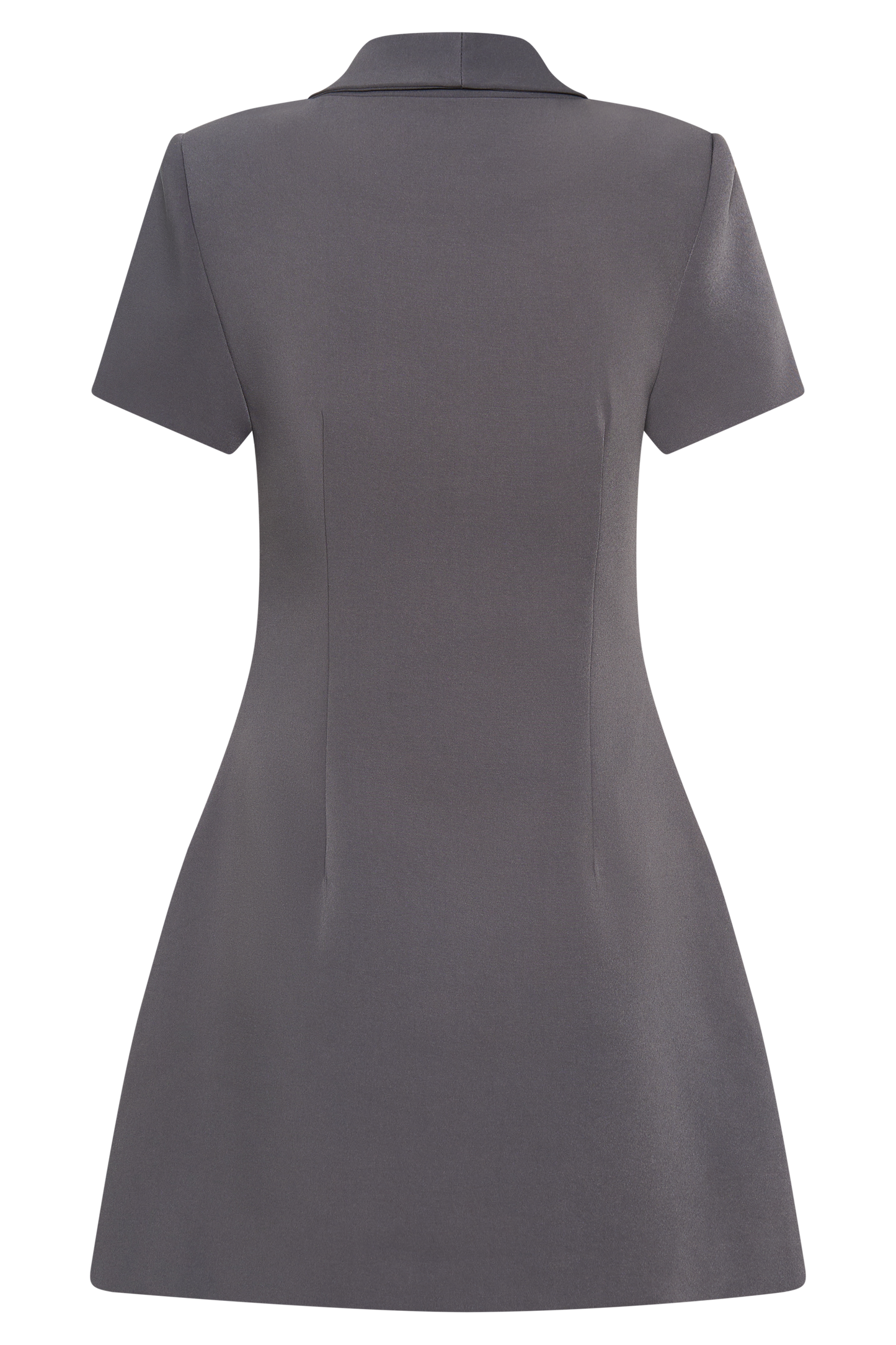 Mini-robe tailleur à col Paolina - Gris anthracite