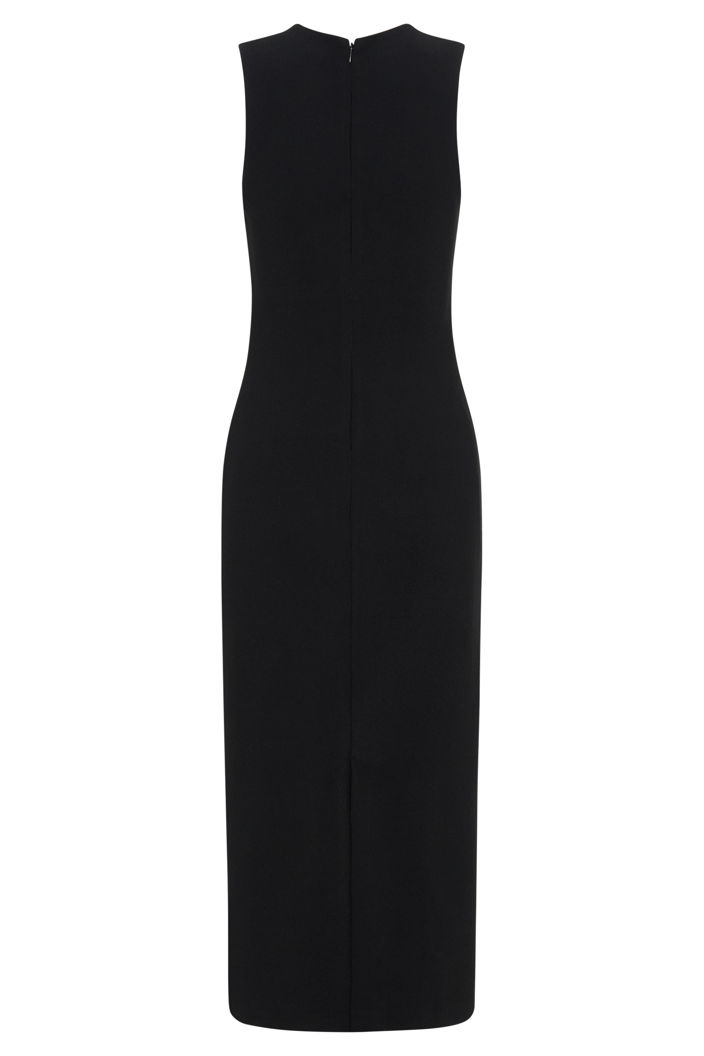 Robe midi en crêpe Frida - Noir