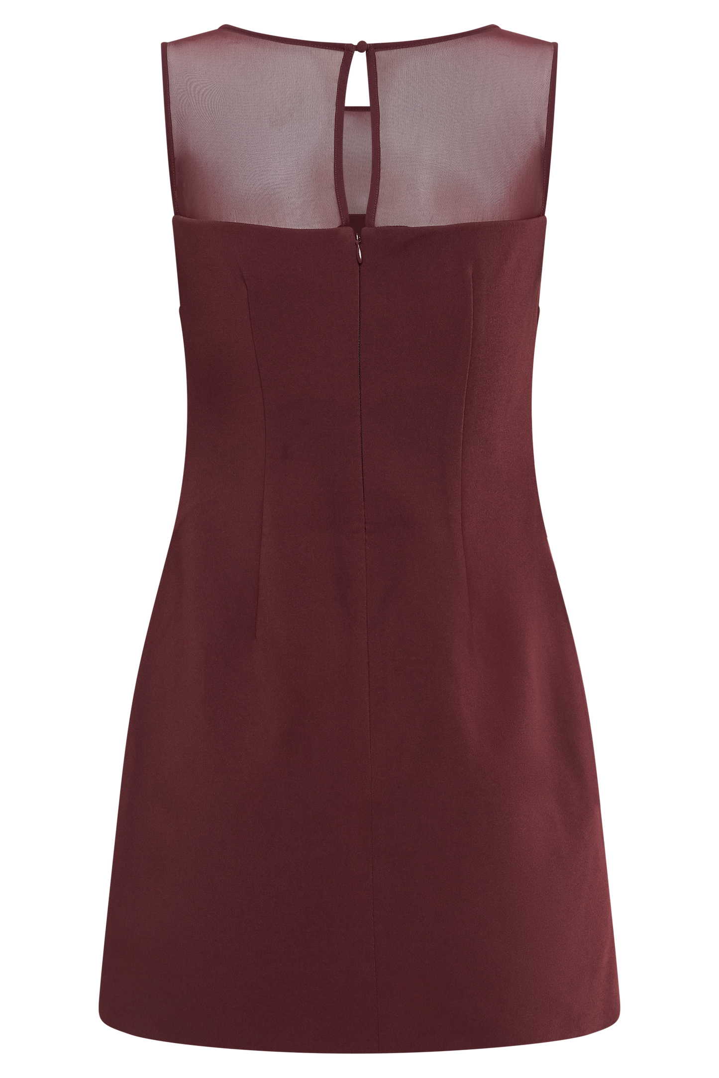 Mini-robe tailleur à ceinture Posie - Brun-rouge