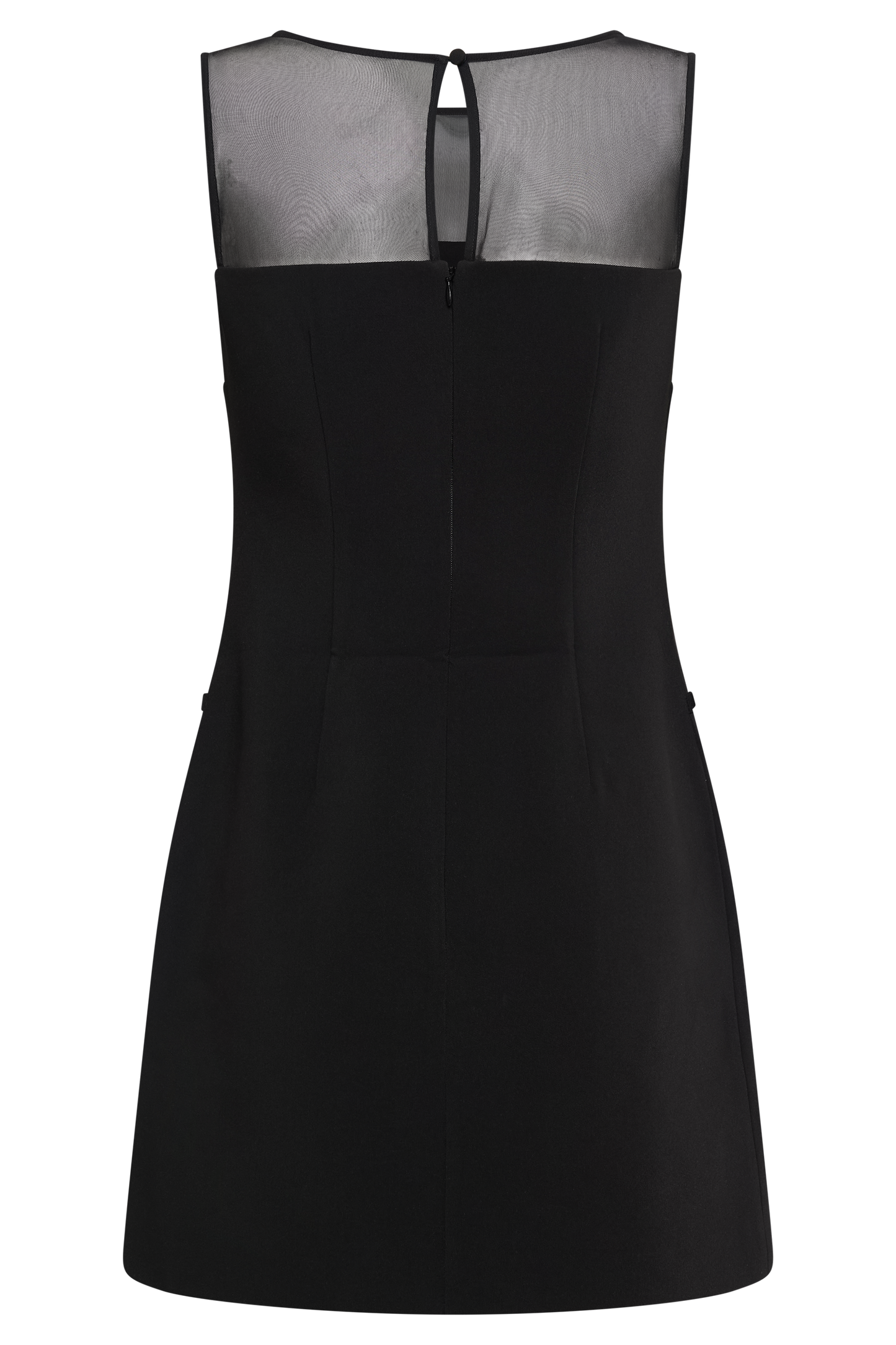 Mini-robe tailleur à ceinture Posie - Noir