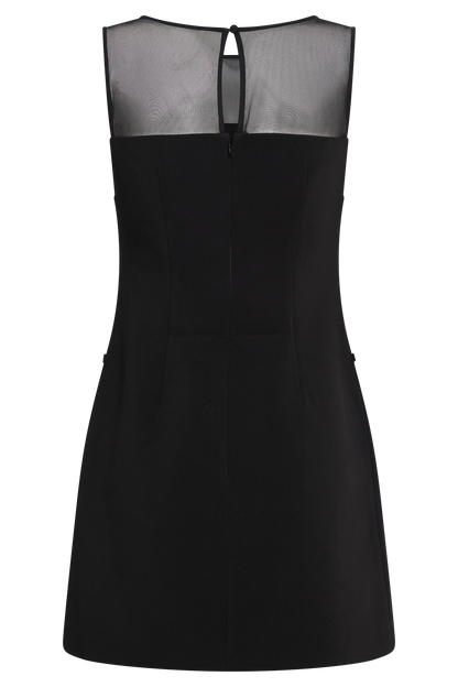 Mini-robe tailleur à ceinture Posie - Noir