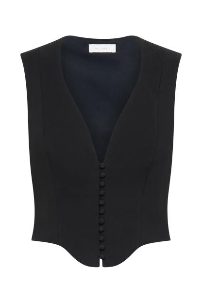 Keely Haut sans manches en coton - Noir