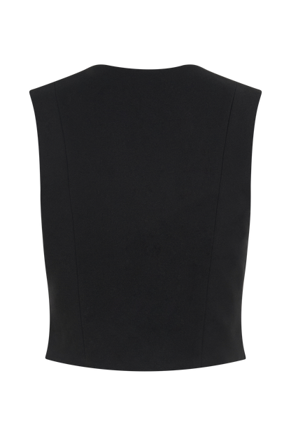 Keely Haut sans manches en coton - Noir