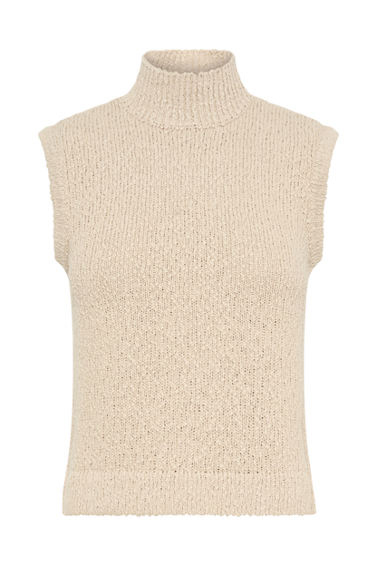 Top en tricot sans manches Azalea - Couleur blé