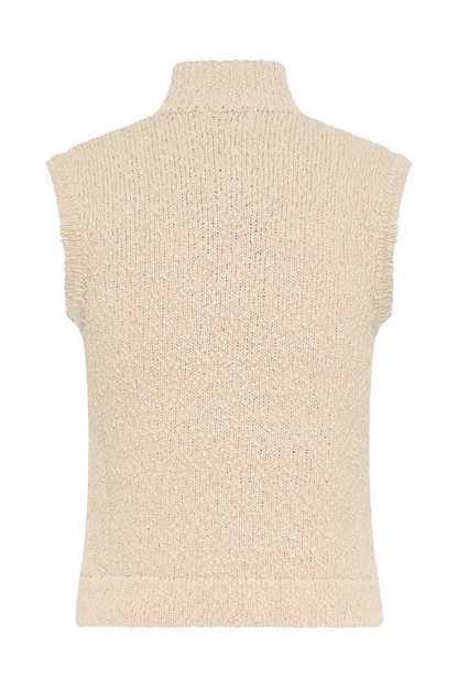Top en tricot sans manches Azalea - Couleur blé