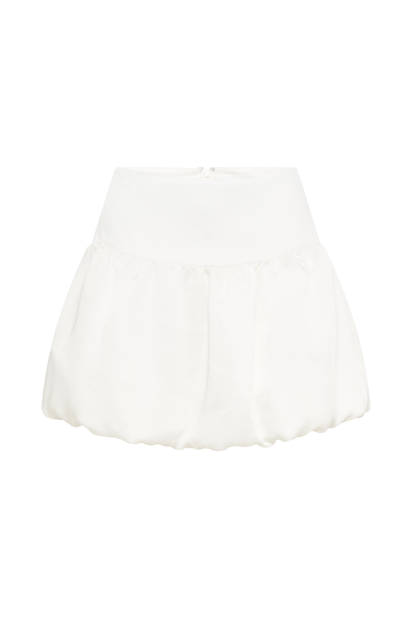 Genia Mini-jupe satinée à bulles - Blanc