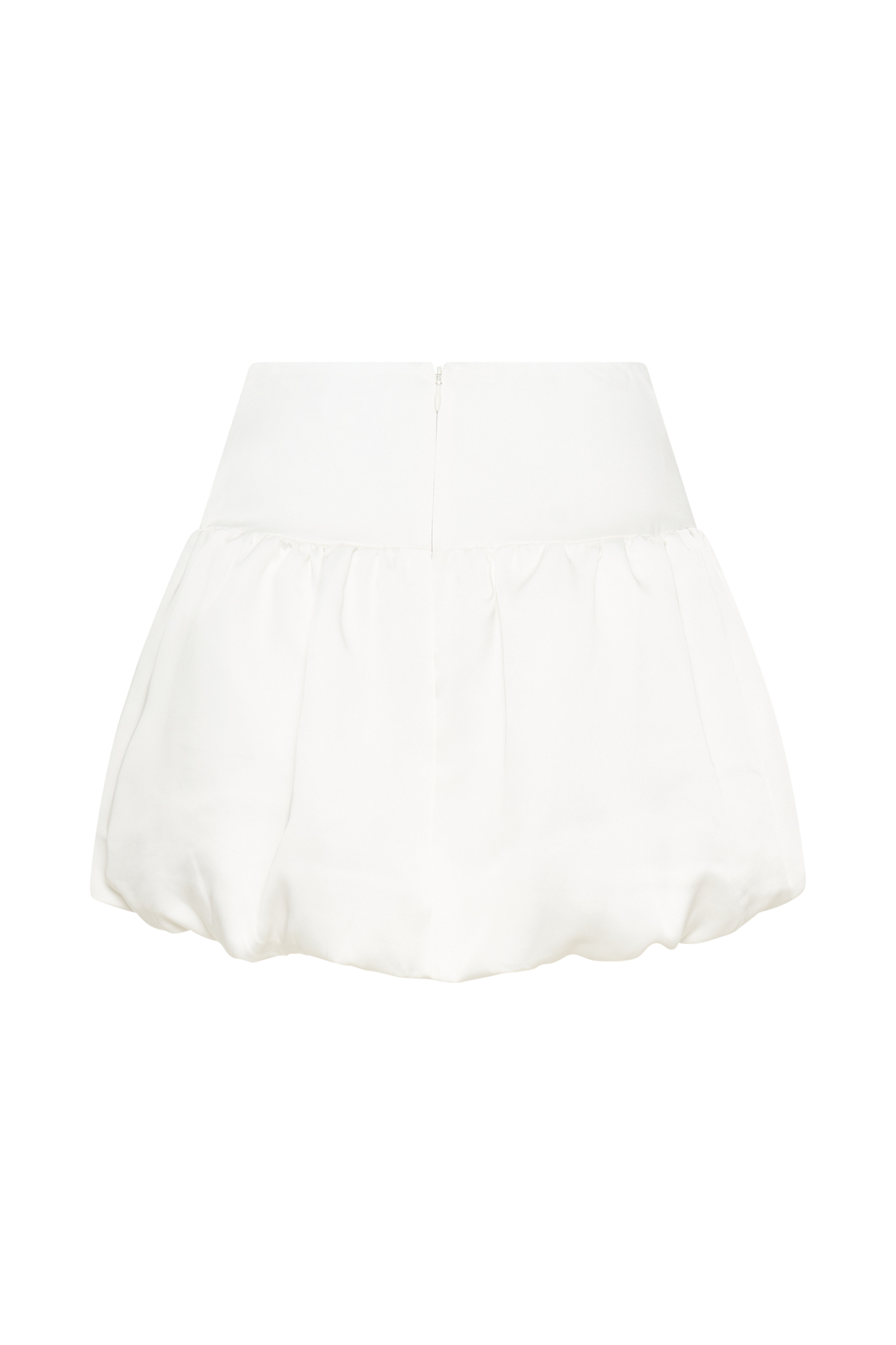 Genia Mini-jupe satinée à bulles - Blanc