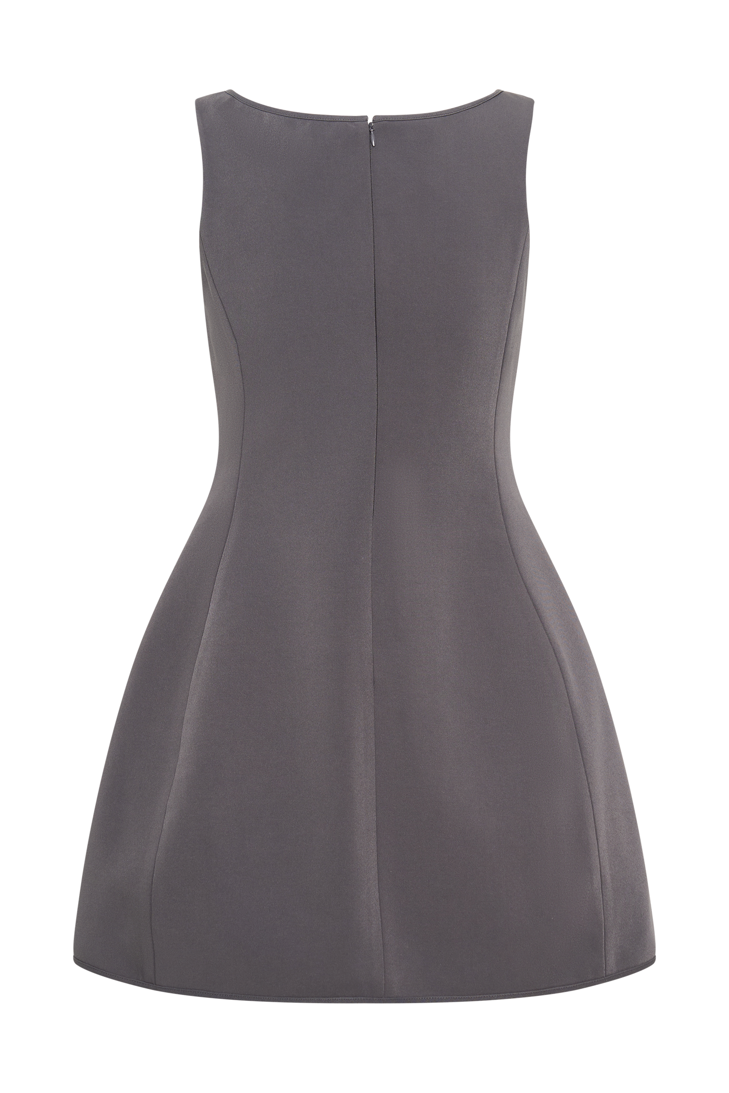 Mini-robe tailleur sans manches Evanna - Gris anthracite