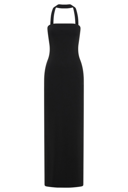 Robe Maxi Velma à Col Halter - Noir