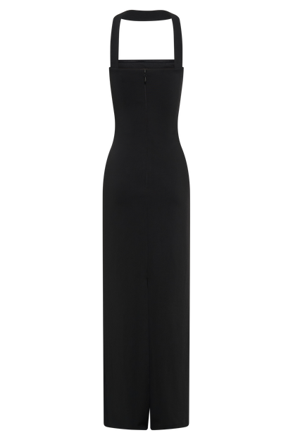 Robe Maxi Velma à Col Halter - Noir