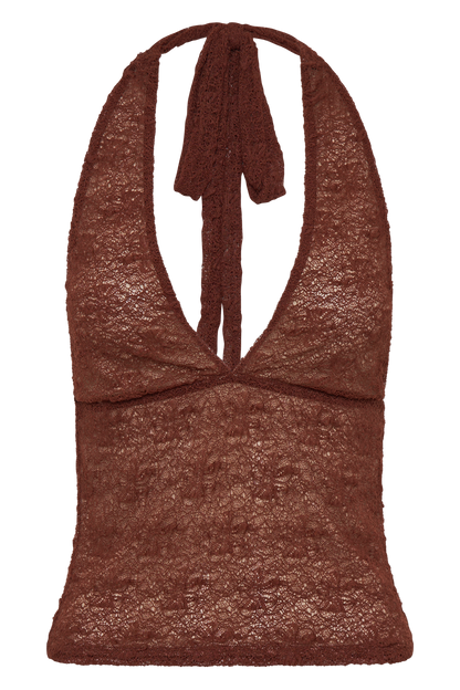 Halter en dentelle transparente Asher - Chilli