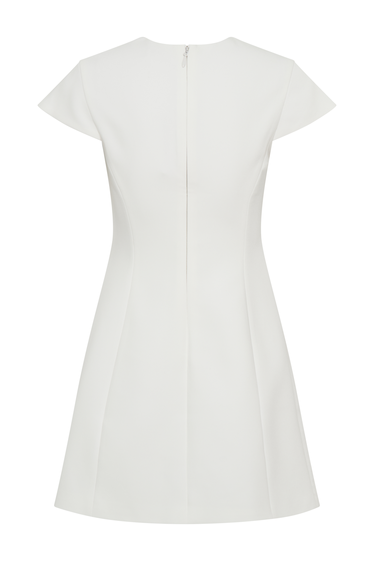 Mini-robe tailleur Remi avec ornements floraux - Blanc