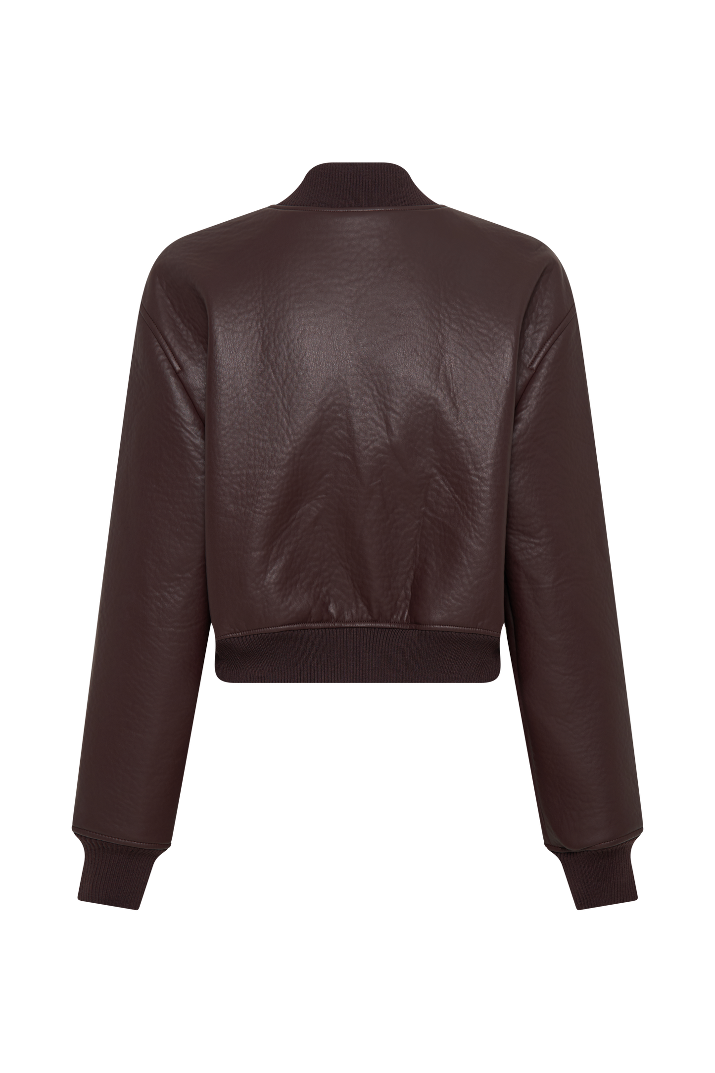 Veste bomber en simili cuir Codi - Merlot