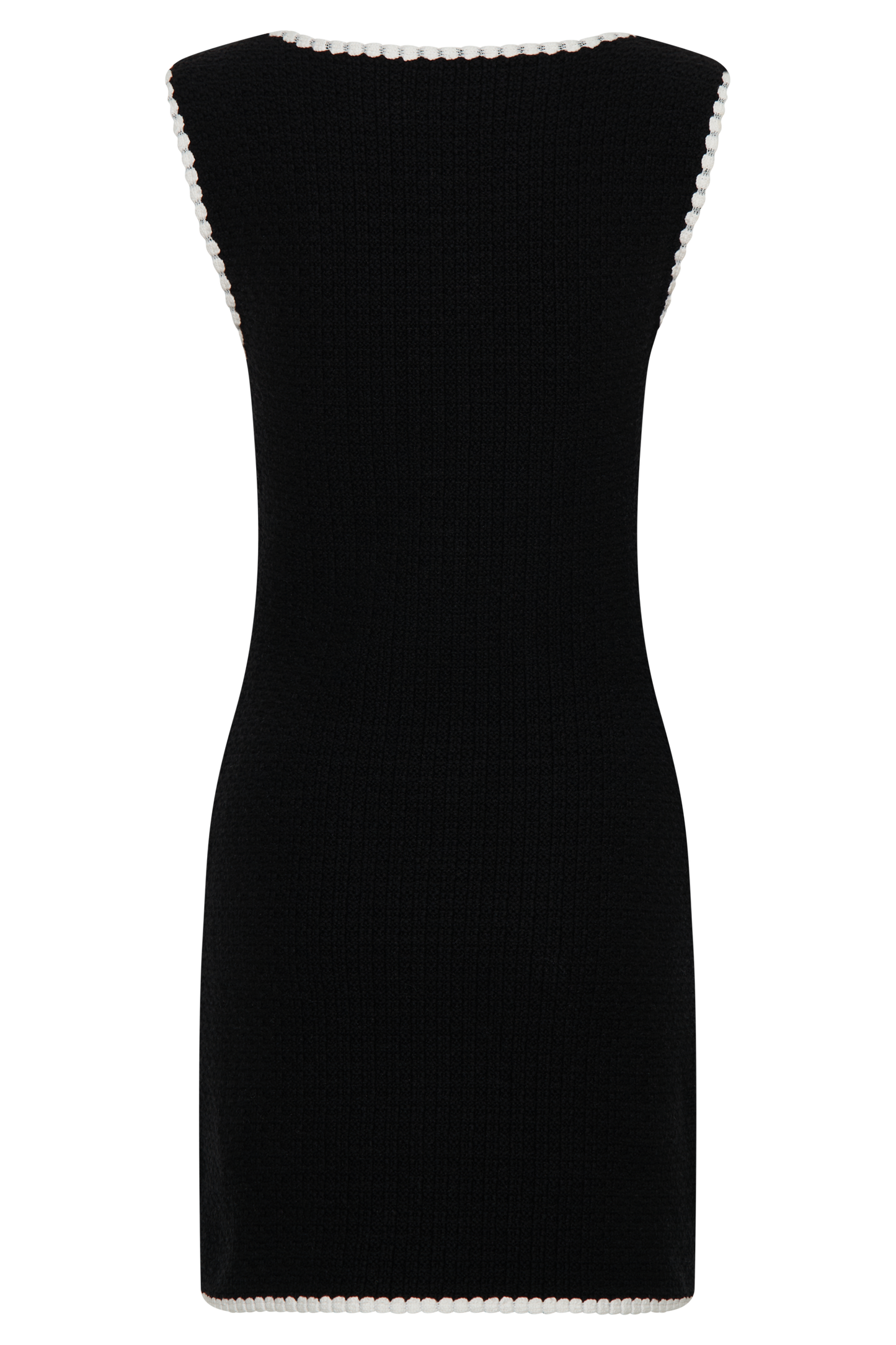 Mini-robe en tricot contrastée Mia - Noir/Blanc