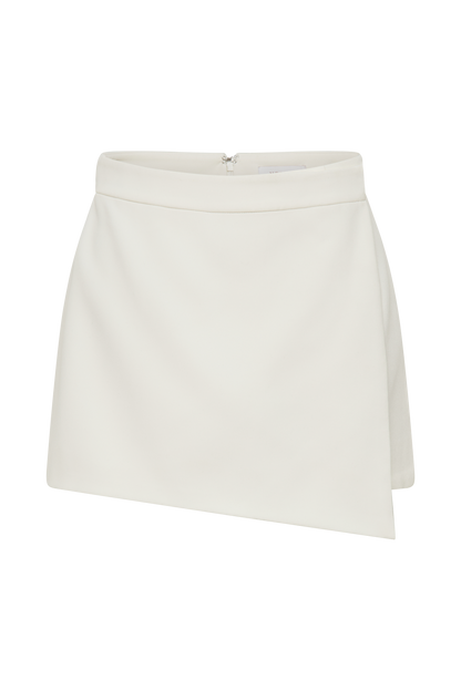Jupe-short Celene avec boucle - Ivoire