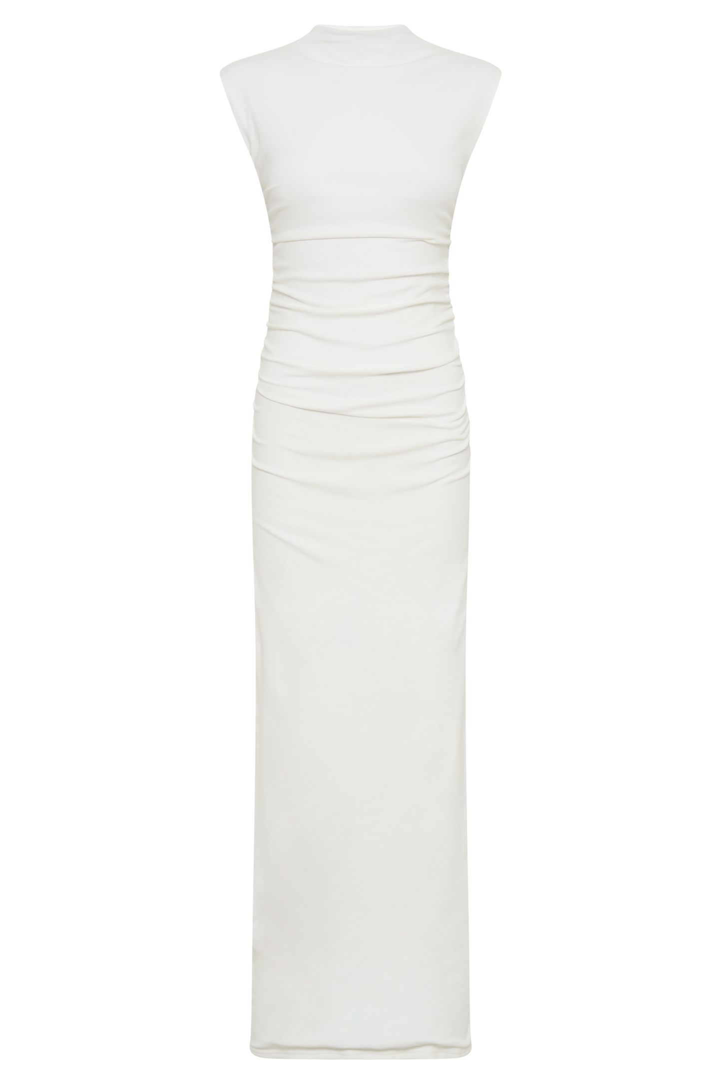 Robe Maxi Sans Manches à Col Haut Elliot - Blanc