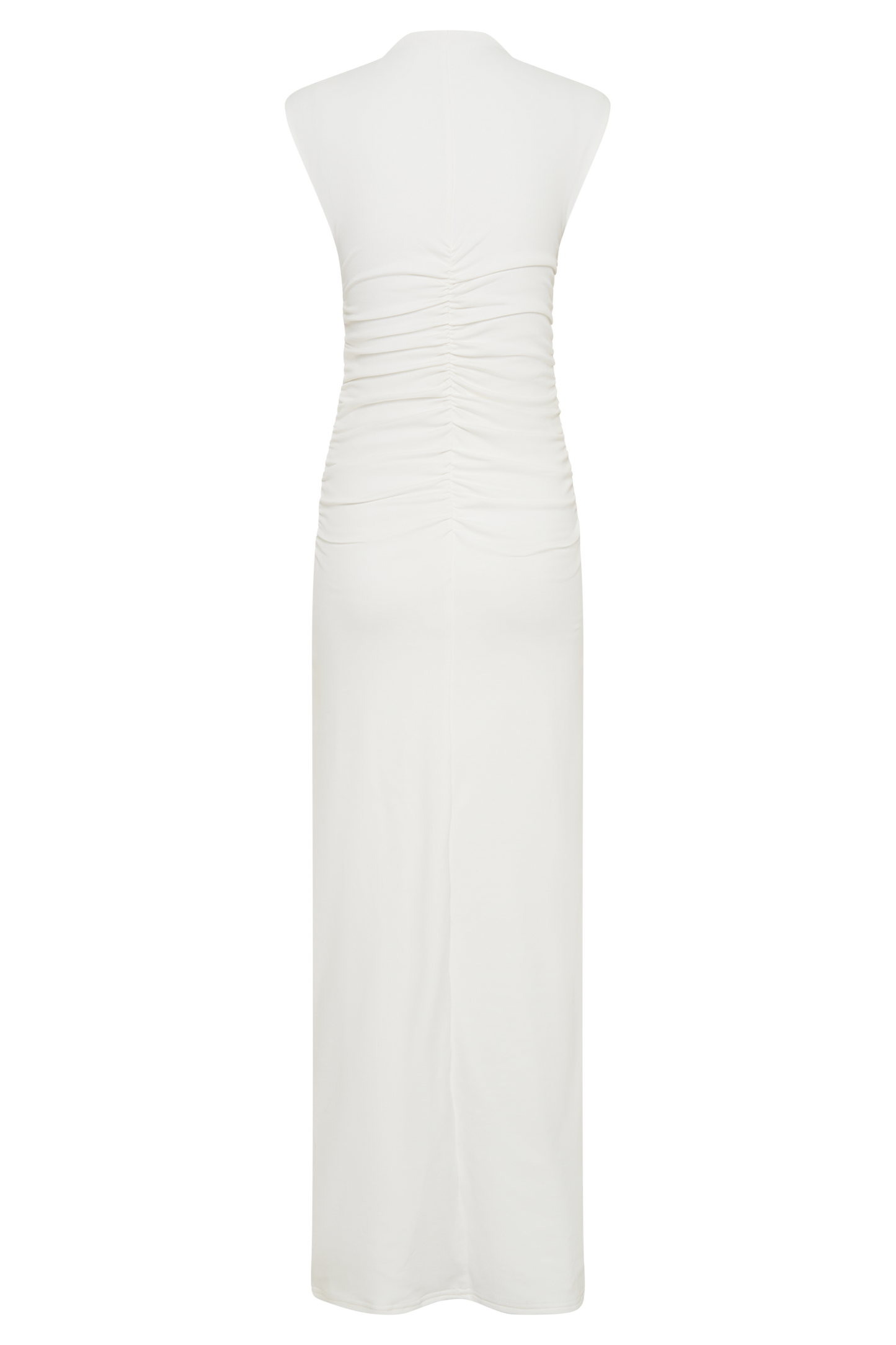 Robe Maxi Sans Manches à Col Haut Elliot - Blanc