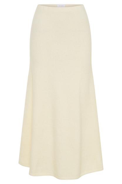 Jupe Maxi Tricot Vivica - Ivoire Marbré