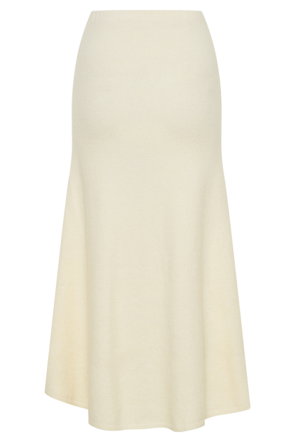 Jupe Maxi Tricot Vivica - Ivoire Marbré