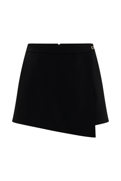 Jupe-short à boucle Celene - Noir